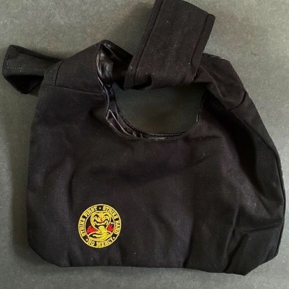 NWOT Pley Beauty by Peyton List Cobra Kai Karate Gi Inspired Clutch Makeup Bag - Picture 2 of 5